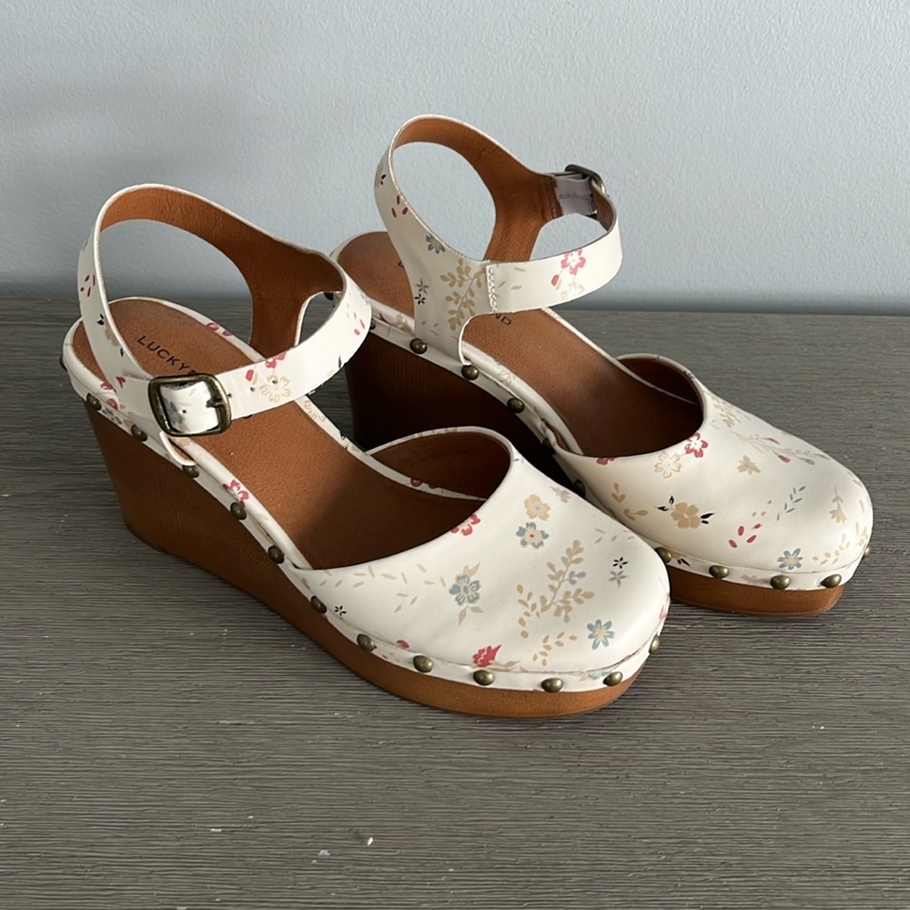 Floral Print Lucky Brand Wedges
